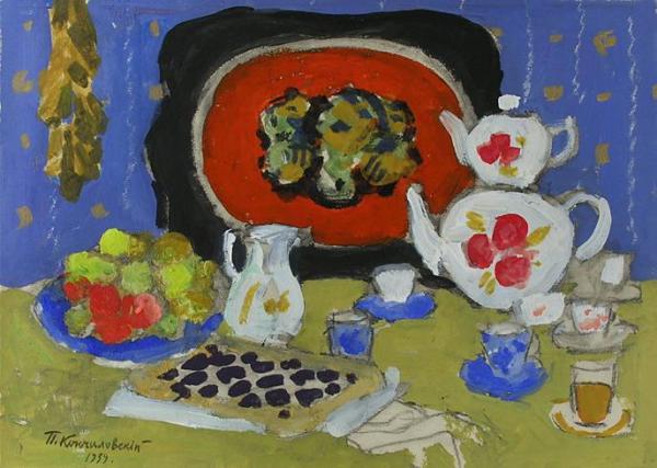 Tea Time by Pyotr Konchalovsky