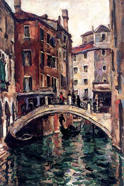 The Bridge Of The Apostles In Venice by Pyotr Konchalovsky