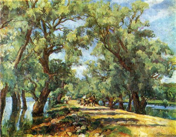 The Road by Pyotr Konchalovsky