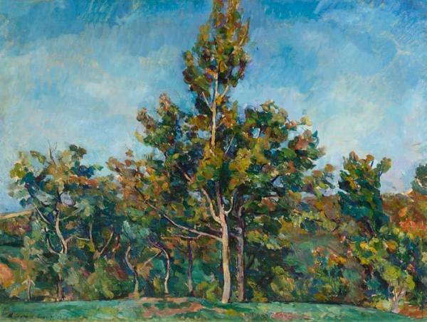 Tree Against The Sky by Pyotr Konchalovsky