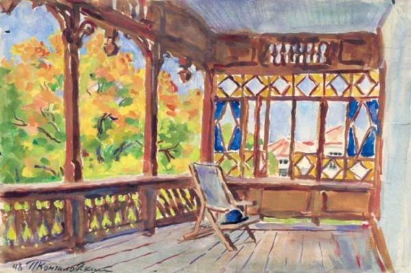 Veranda. Essentuki by Pyotr Konchalovsky