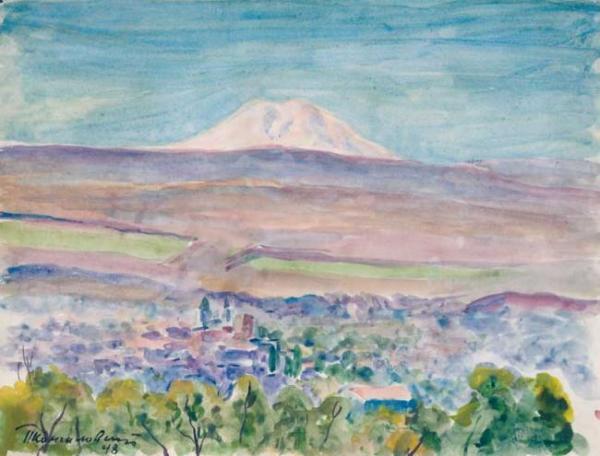 View Of Elbrus by Pyotr Konchalovsky