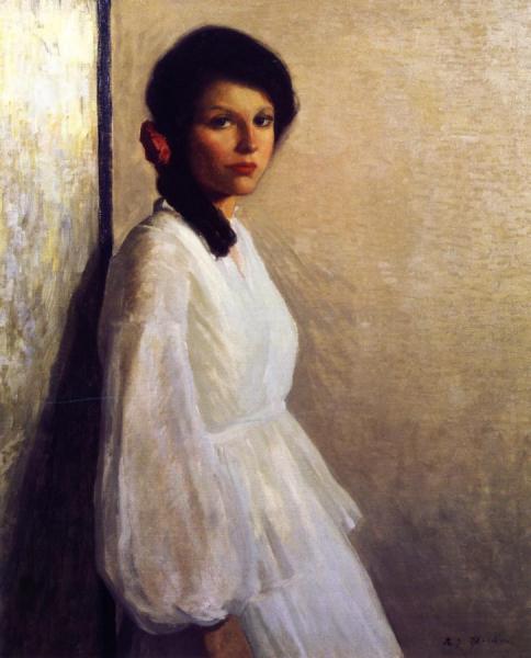 Jean In White by Rae Sloan Bredin Oil Painting Reproductions