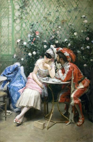 Masqueraders by Raimundo De Madrazo Y Garreta