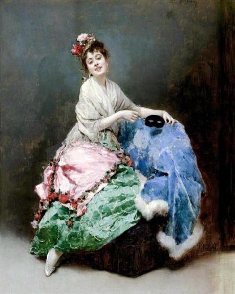 Portrait Of A Lady by Raimundo De Madrazo Y Garreta