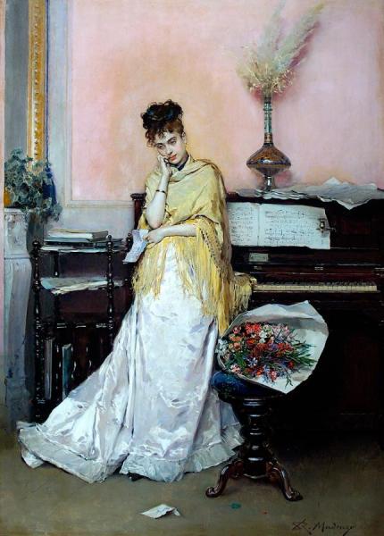 The Bouquet by Raimundo De Madrazo Y Garreta