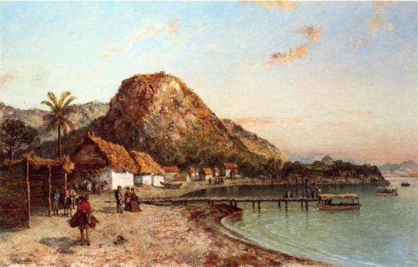 Jamaican Coastal Scene by Ralph Albert Blakelock Oil Painting Reproductions