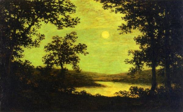 Moonlight On The Columbia River by Ralph Albert Blakelock