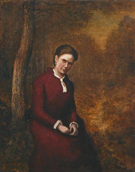Portrait Of Cora Bailey, Ca.1876 by Ralph Albert Blakelock