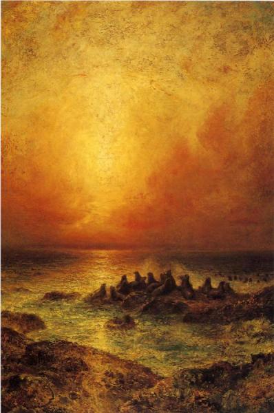 Seal Rocks by Ralph Albert Blakelock