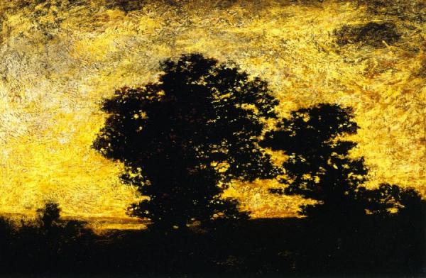Ralph Albert Blakelock Sunset Silhouette