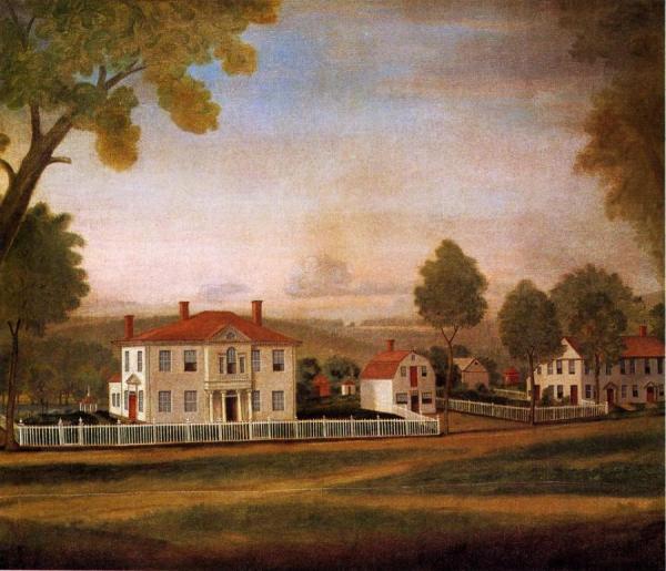 Houses Fronting New Milford Green by Ralph Earl