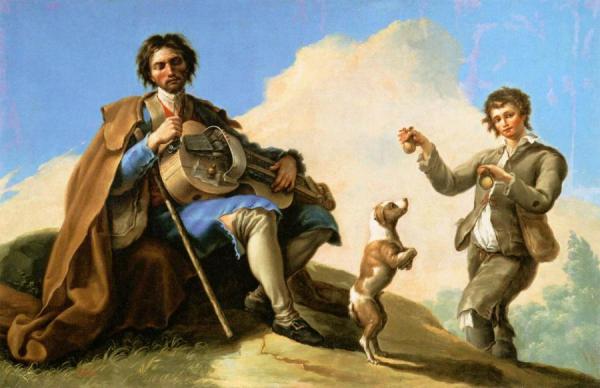 The Blind Singer by Ramon Bayeu Y Subias