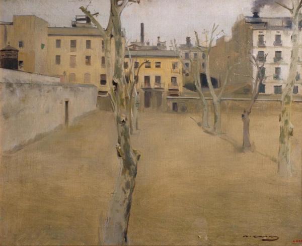 Courtyard Of The Lambs by Ramon Casas I Carbó
