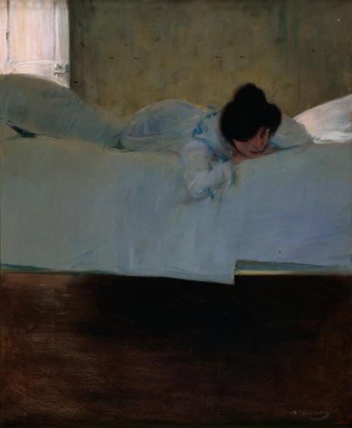 Laziness by Ramon Casas I Carbó