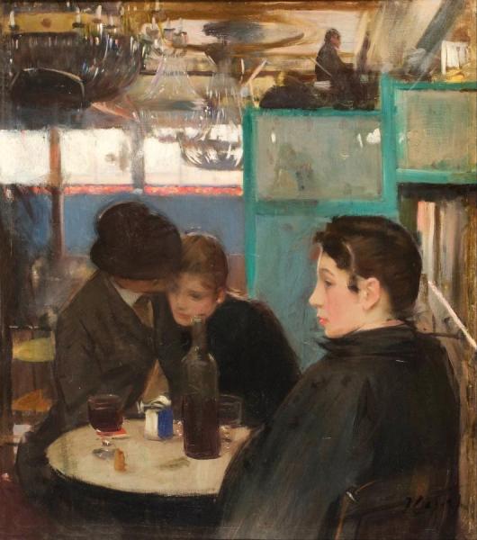 Moulin De La Galette Interior by Ramon Casas I Carbó Oil Painting Reproductions