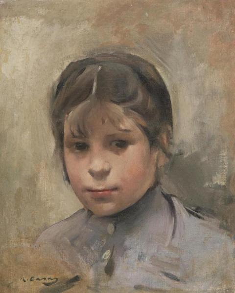 NiÑa (portrait Of A Girl) by Ramon Casas I Carbó