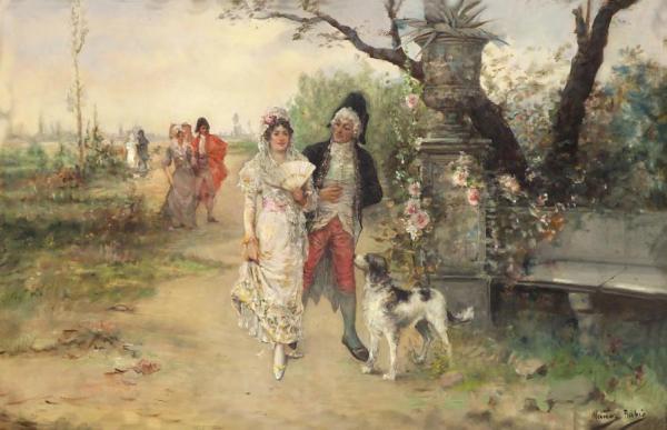 The Proposal by Ramon Munoz Rubio Oil Painting Reproductions