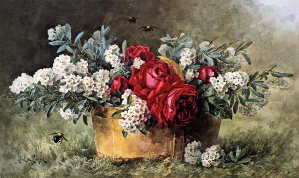 American Beauties by Raoul De Longpre