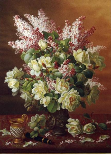 Lilacs And Roses by Raoul De Longpre