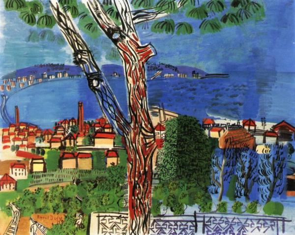 A Pine At Golfe-juan by Raoul Dufy