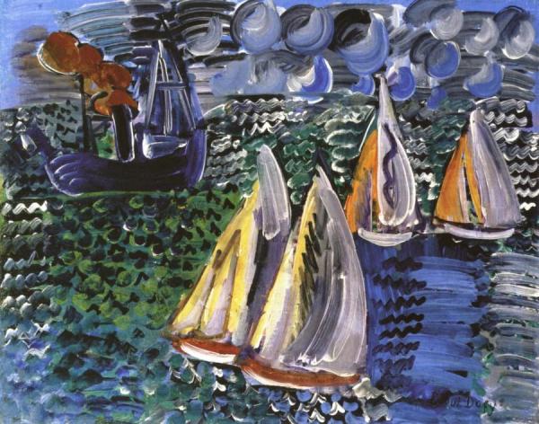 A Regatta by Raoul Dufy