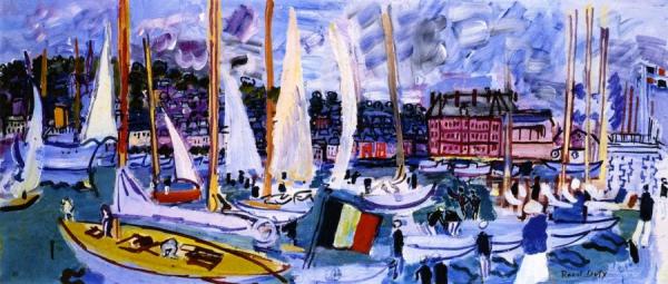 A Regatta In Normandy by Raoul Dufy