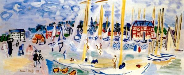 A Sunday In Deauville by Raoul Dufy