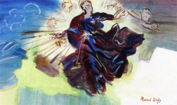 Allegory With Angels by Raoul Dufy