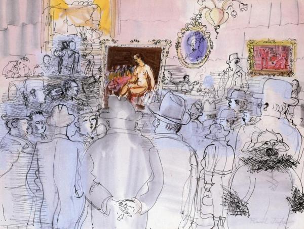 Auction Rooms by Raoul Dufy