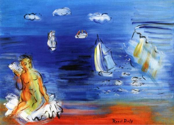 Bather At Sainte-adresse by Raoul Dufy