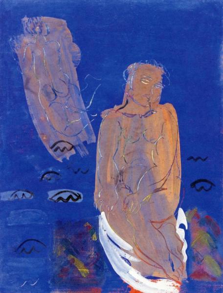 Bathers At Sea With Shells by Raoul Dufy