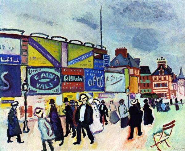 Billboards At Trouville by Raoul Dufy