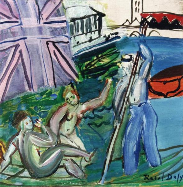 Boaters On The Themes by Raoul Dufy