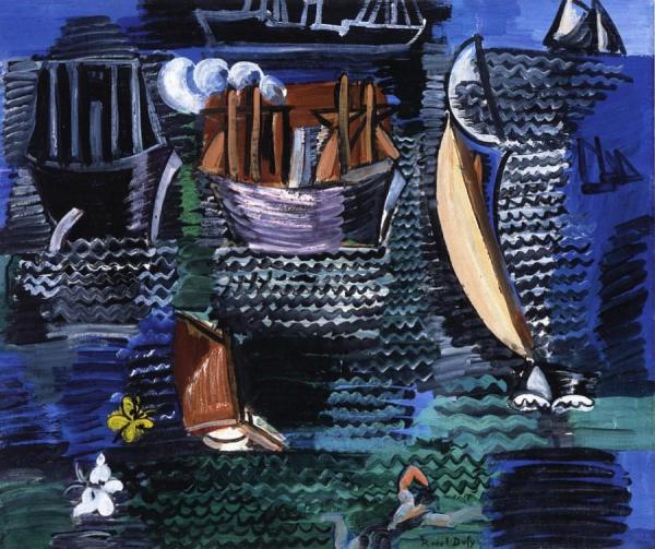 Boats At Havre by Raoul Dufy