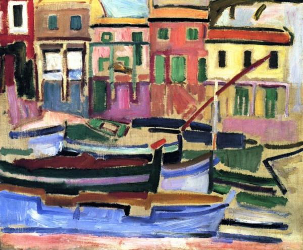 Boats At Martigues by Raoul Dufy