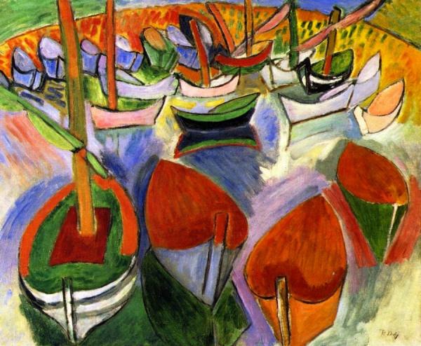 Boats At Martigues by Raoul Dufy Oil Painting Reproductions