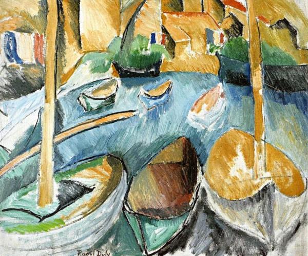 Boats At Martigues by Raoul Dufy