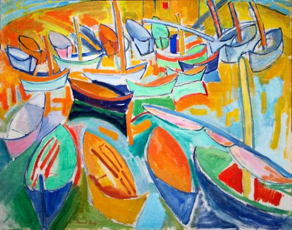 Boats At Martigues by Raoul Dufy