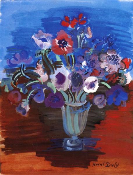 Bouquet Of Anemones by Raoul Dufy