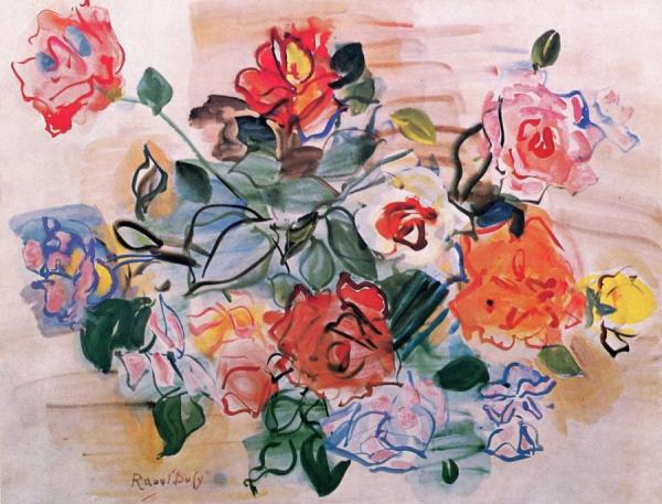 Bouquet Of Roses by Raoul Dufy