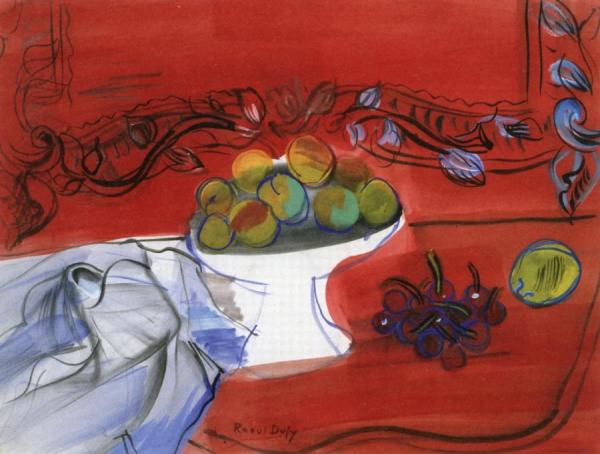 Bowl Of Fruit by Raoul Dufy