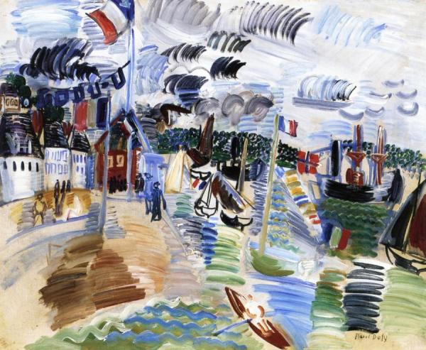 Caudebec, The Port by Raoul Dufy
