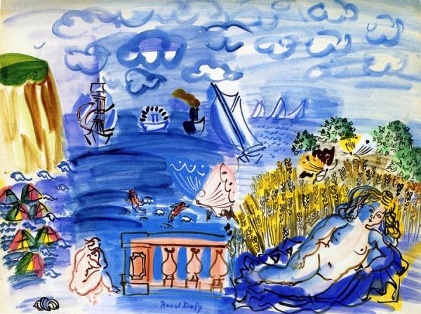 Ceres By The Sea by Raoul Dufy