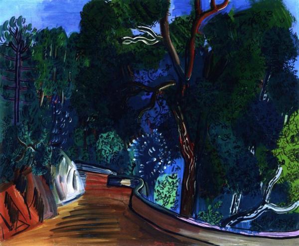 Cork Trees In Vallauris by Raoul Dufy