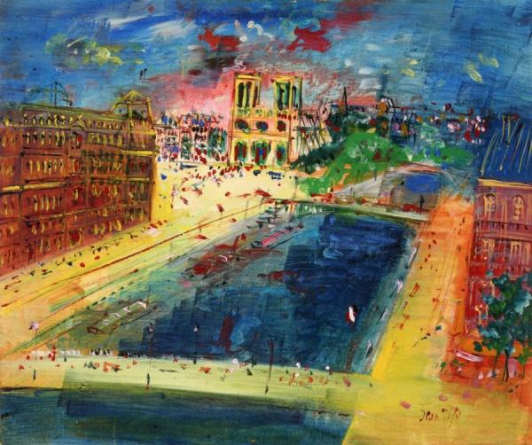 Embankments Of The Seine by Raoul Dufy