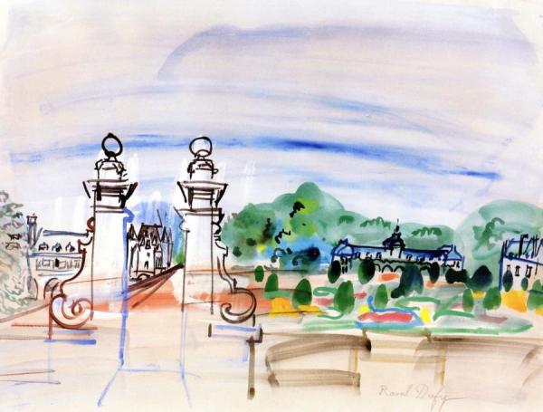 Entrance To The Chateau by Raoul Dufy