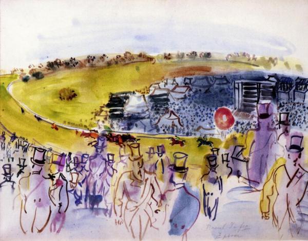 Epson, View From The Stands by Raoul Dufy