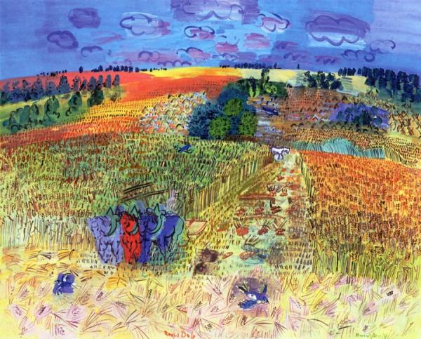 Field Of Wheat by Raoul Dufy