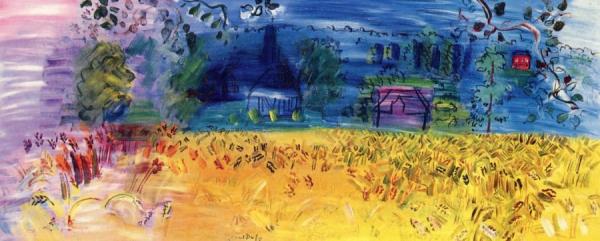 Field Of Wheat In Normandy by Raoul Dufy